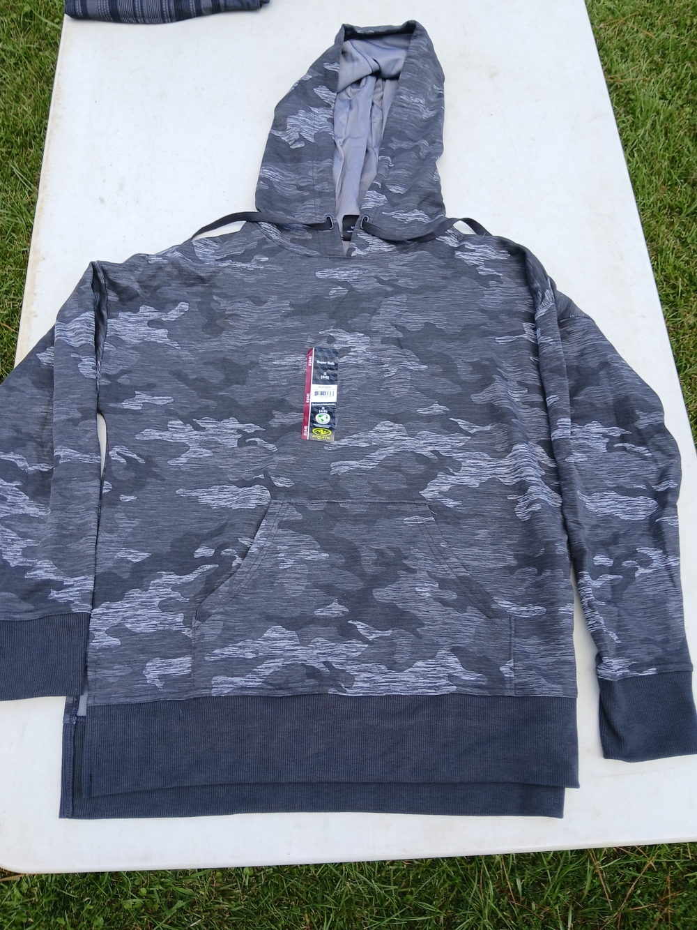 Athletic Works Gray Camouflage Hoodie